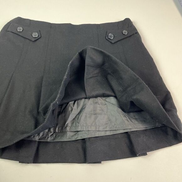 Vintage GAP Y2K Wool Blend Pleated Mini Skirt Sz 10 Academia Schoolgirl prep - Picture 8 of 12
